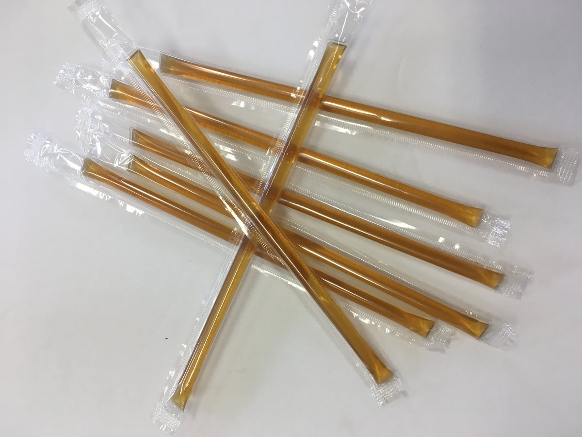 Flavored Raw Honey Sticks Crystal’s Honey