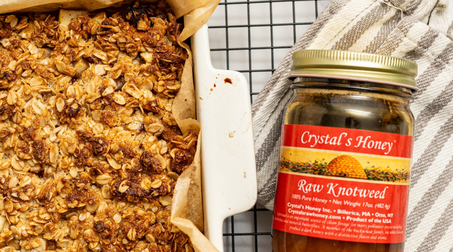 Honey Apple Crisp With an Almond Flour Oat Topping