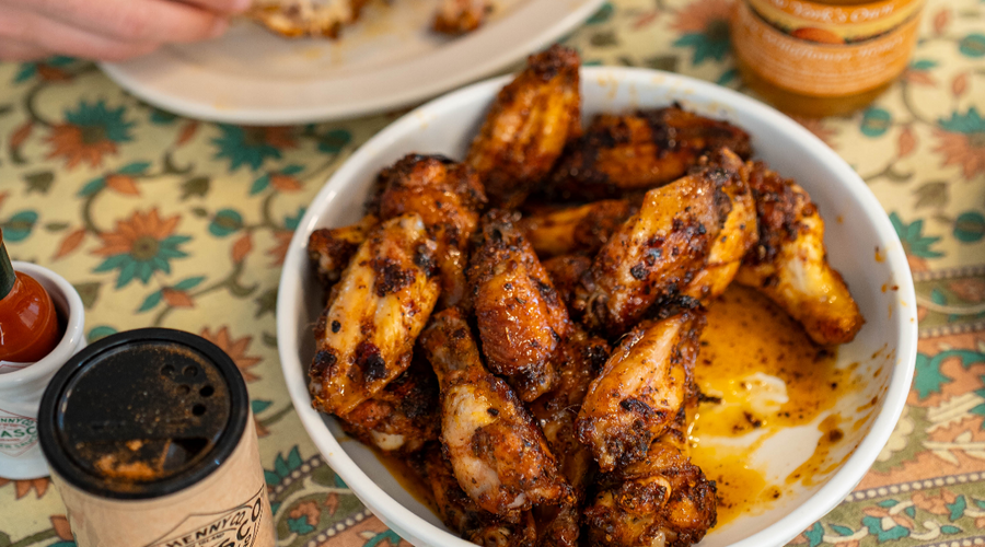 Hot Honey Cajun Chicken Wings with Wildflower Honey