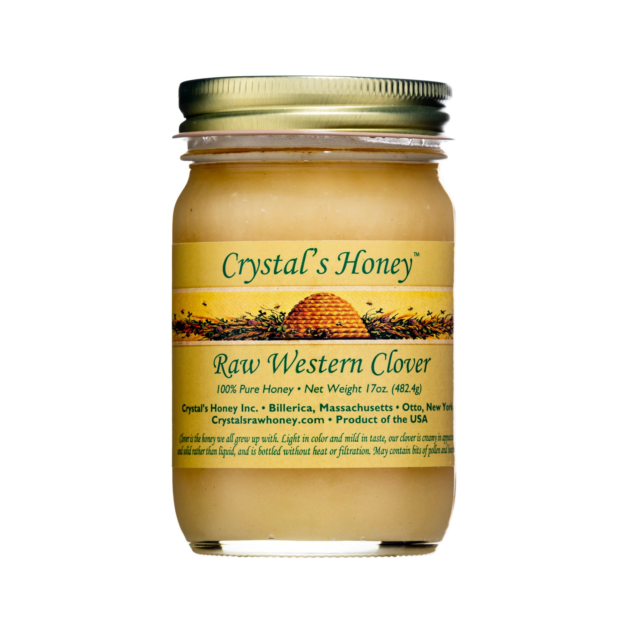 Raw Western Clover Honey Jars